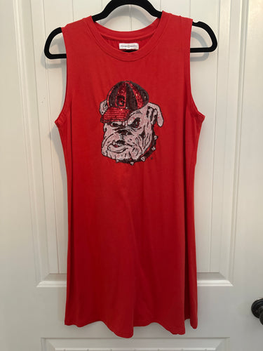 88. Stewart Simmons UGA Sequin Dress Size M (VGUC)