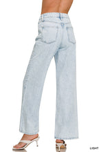 Load image into Gallery viewer, High Waist Wide Leg Straight Denim Pants