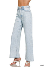 Load image into Gallery viewer, High Waist Wide Leg Straight Denim Pants