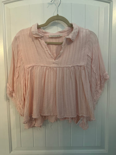3. Pink Blouse Size M (GUC)