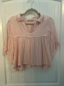 3. Pink Blouse Size M (GUC)