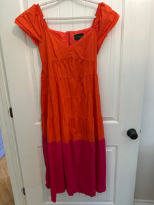 143. SS Color-block Dress Size 8 (VGUC)