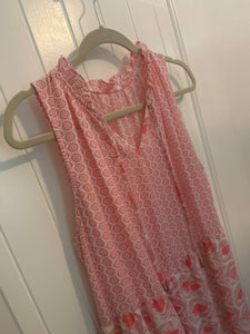 41. Pink Ikat Maxi Dress Size XL (VGUC)