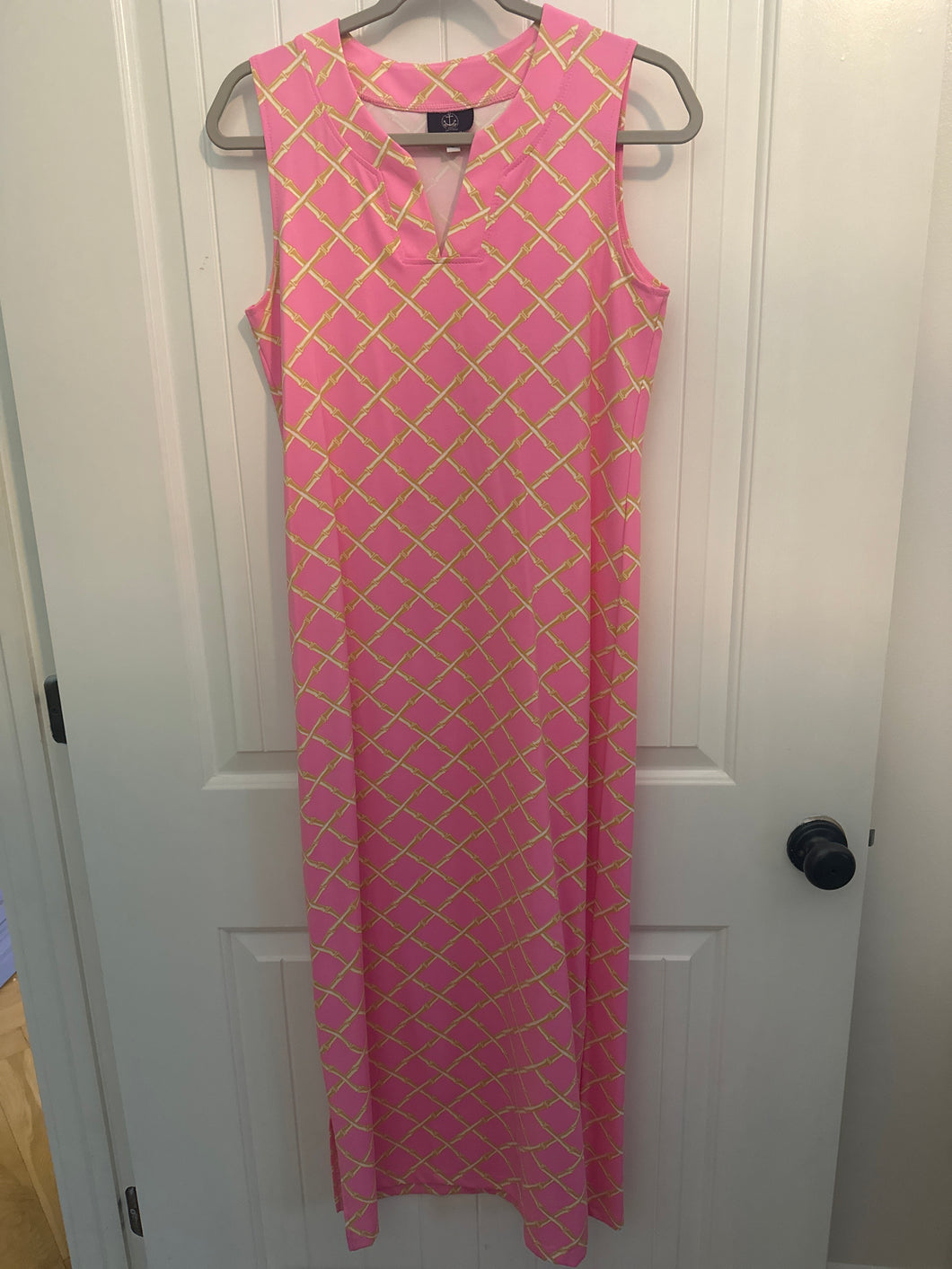 57. Sailor + Sailor Pink Bamboo Trellis Maxi Size S (NWOT)
