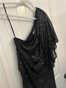 97. Jessica Simpson One Shoulder Sequin Dress Size 8 (VGUC)