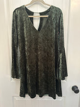 Load image into Gallery viewer, 99. Olive Bell Sleeve Dress Size M (VGUC)