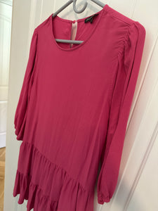 96. Pink Fall Dress Size M (GUC)