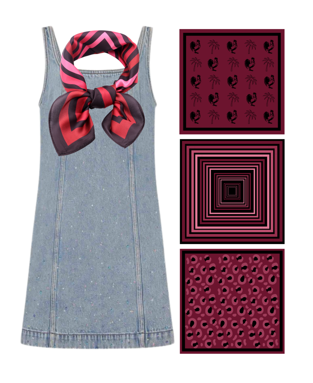 Carolina Bandana Gameday Scarf (3 PRINTS AVAILABLE)