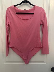 106. Pink LS Bodysuit Size XL (GUC)