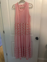 Load image into Gallery viewer, 41. Pink Ikat Maxi Dress Size XL (VGUC)