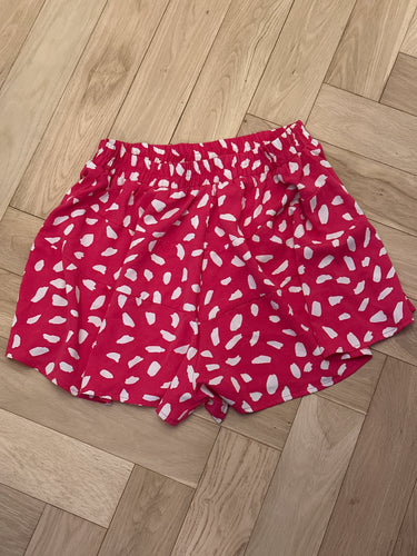 171. Umgee Pink Dot Silky Shorts Size XL (VGUC)