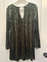 Load image into Gallery viewer, 99. Olive Bell Sleeve Dress Size M (VGUC)