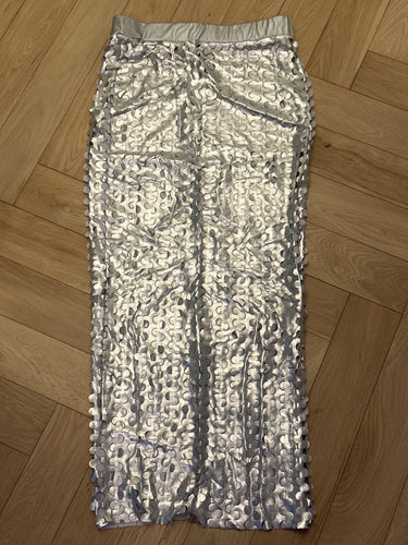 172. Metallic Punch Outs Pencil Skirt Size L