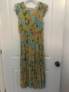 60. Colorful Leopard Maxi Size L (VGUC)