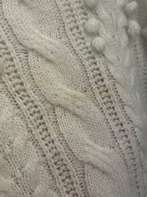 Load image into Gallery viewer, 68. White Pom Sweater Size L (GUC)