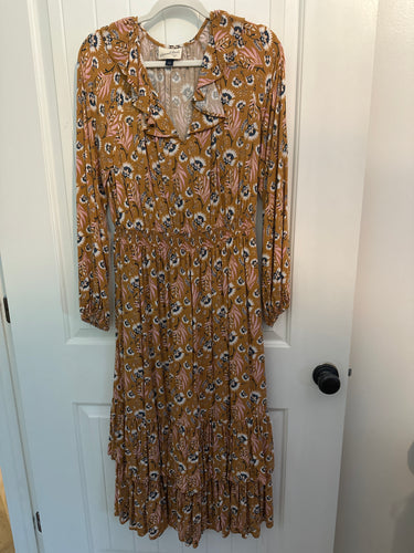 45. Fall Floral Maxi Size S (VGUC)