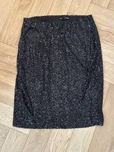 Load image into Gallery viewer, 95. Black Sequin Skirt Size Small (VGUC)