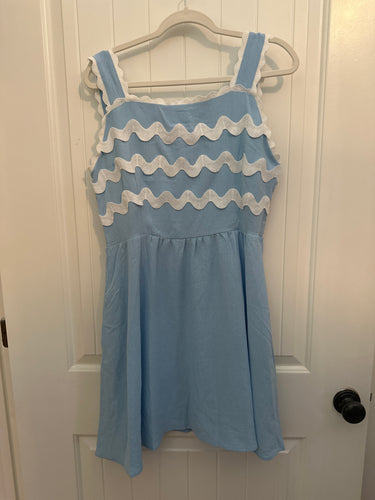 80. Blue Ric Rac Dress Size XL (NWOT)