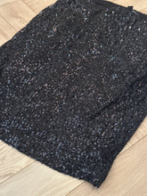 Load image into Gallery viewer, 95. Black Sequin Skirt Size Small (VGUC)
