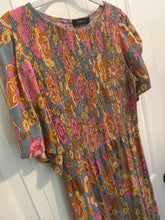 Load image into Gallery viewer, 49. Fall Floral SS Maxi Size L (VGUC)