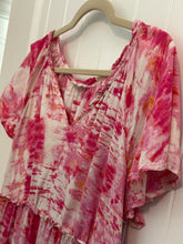 Load image into Gallery viewer, 89. Tie Dye Ruffle Dress Size S (GUC)