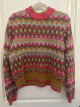 Load image into Gallery viewer, 63. Pink Aztec Sweater Size M (FUC)