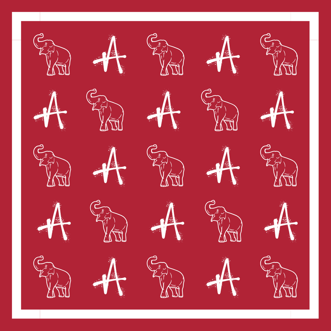 Alabama Bandana Gameday Scarf (3 PRINTS AVAILABLE)  