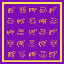 Load image into Gallery viewer, LSU Bandana Gameday Scarf (3 PRINTS AVAILABLE)