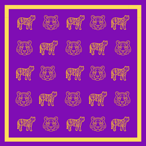 LSU Bandana Gameday Scarf (3 PRINTS AVAILABLE)