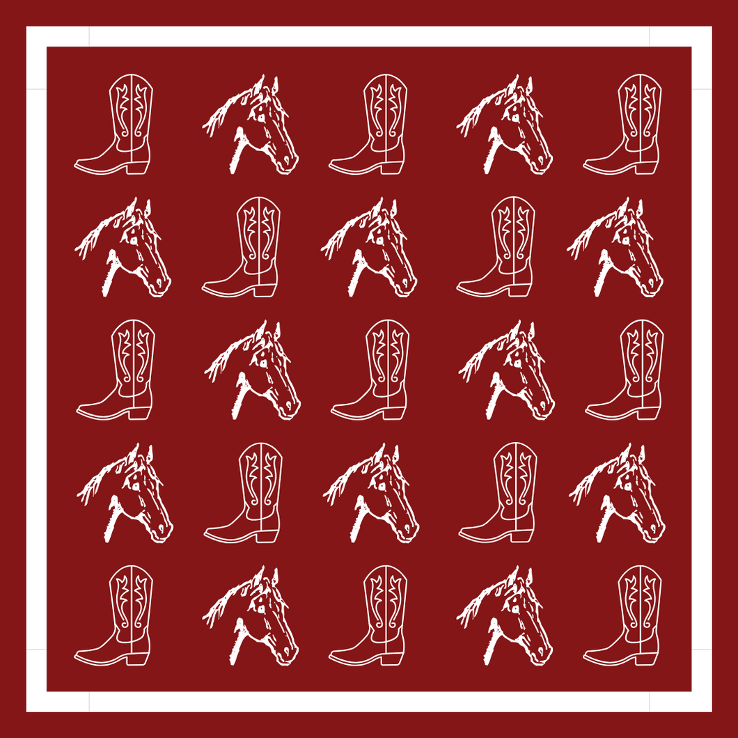 Oklahoma Bandana Gameday Scarf (3 PRINTS AVAILABLE)