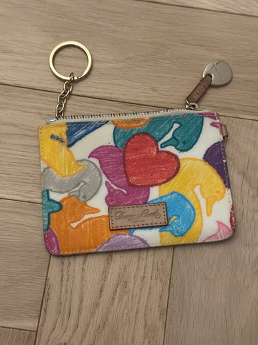 175. Dooney & Burke Hearts Coin Purse (VGUC)
