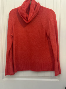 62. LOFT Coral Turtleneck Sweater Size S (VGUC)