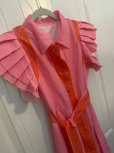 Load image into Gallery viewer, 50. Pink Abstract Belted Maxi Size L (NWOT)