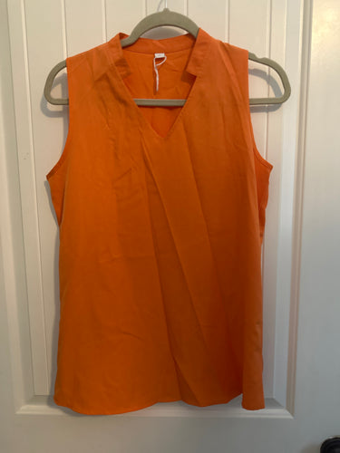 156. Orange Tank Size M (NWOT)