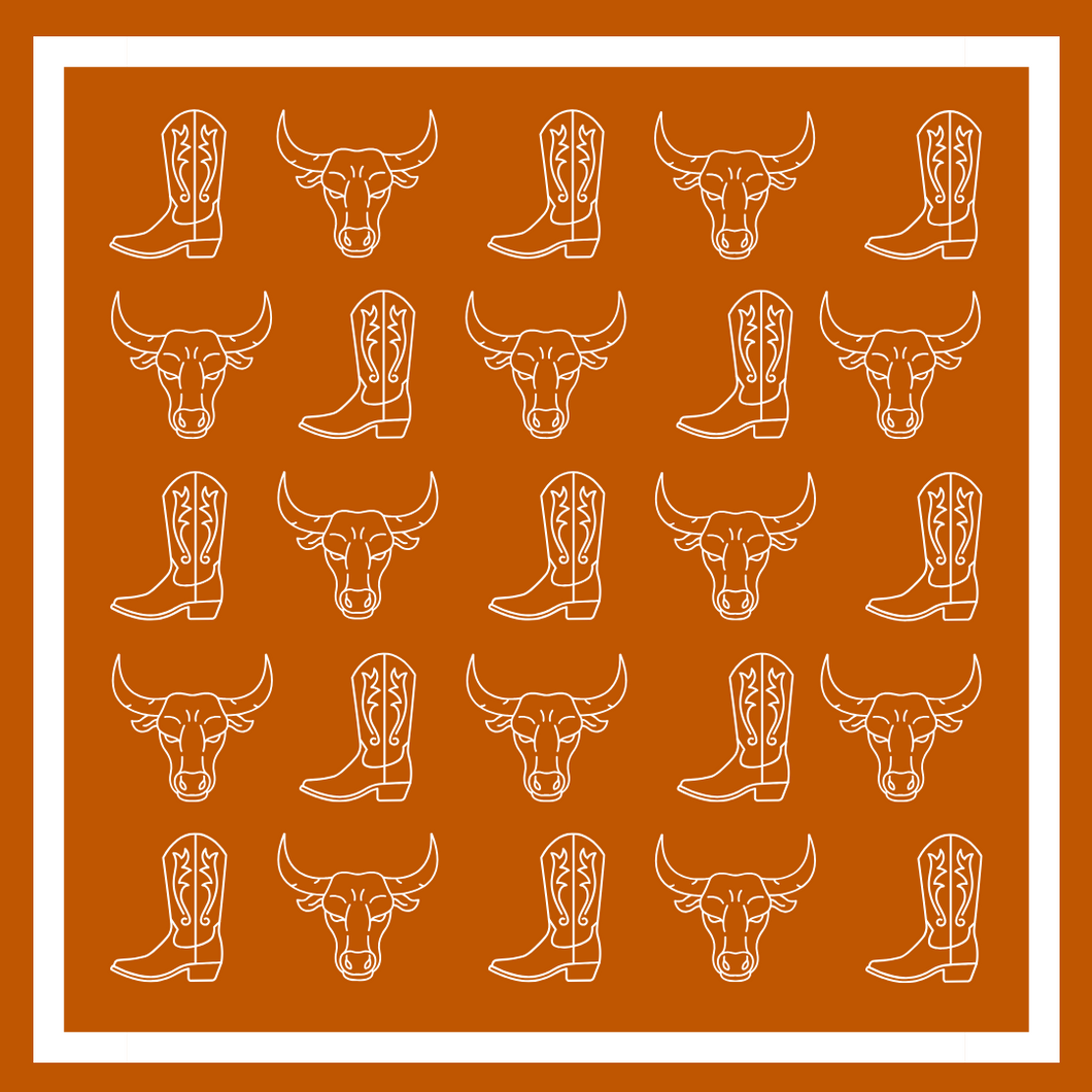 Texas Bandana Gameday Scarf (3 PRINTS AVAILABLE)