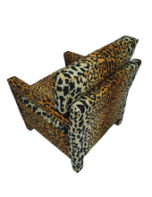 Load image into Gallery viewer, Custom Made Leopard Print Parson Chair (Ships 9/30)