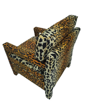 Load image into Gallery viewer, Custom Made Leopard Print Parson Chair (Ships 9/30)