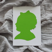 Load image into Gallery viewer, Green and White Silhouettes